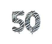 Folieballon 50 jaar roze 86cm
