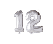 Folieballon 12 jaar blauw 41cm