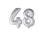 Folieballon 48 jaar Regenboog 41cm