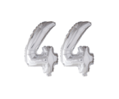 Folieballon 44 jaar roze 41cm