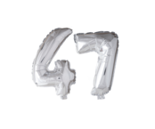 Folieballon 47 jaar roze 41cm