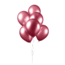 We Fiesta Ballonnen Metallic Bordeaux - 25 stuks - 30cm