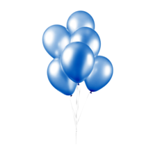 Ballonnen Metallic Blauw - 25 stuks - 30cm