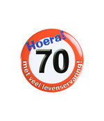 Button klein - 70 jaar verkeersbord