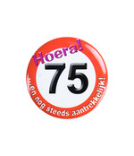 Button klein - 75 jaar verkeersbord
