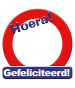 Deurbord - Gefeliciteerd – verkeersbord