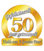 50 jaar Getrouwd - Deurbord