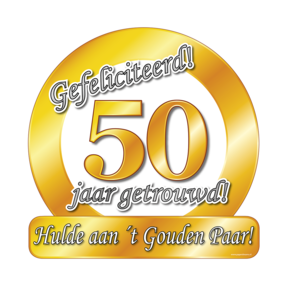 50 jaar Getrouwd - Deurbord