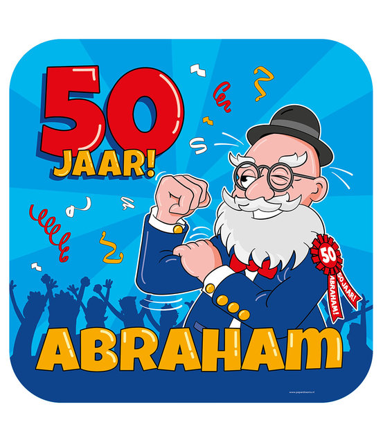Abraham Cartoon - Deurbord