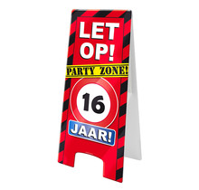 Warning Sign - 16 jaar – verkeersbord