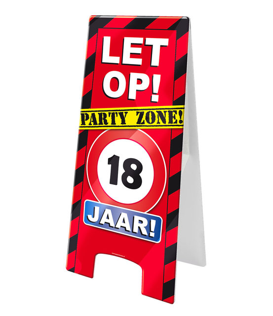 Warning Sign - 18 jaar – verkeersbord