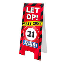 Warning Sign - 21 jaar – verkeersbord