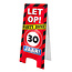 Paperdreams Warning Sign - 30 jaar – verkeersbord