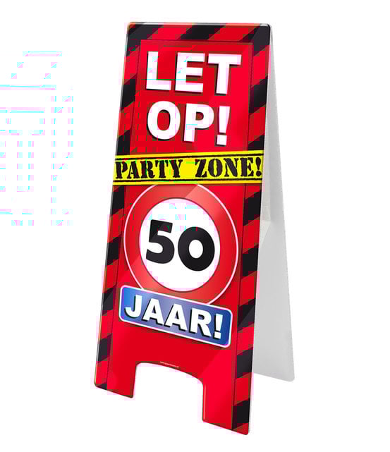 Warning Sign - 50 jaar – verkeersbord