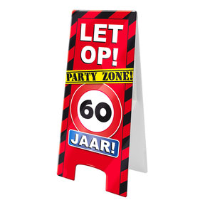 Warning Sign - 60 jaar – verkeersbord