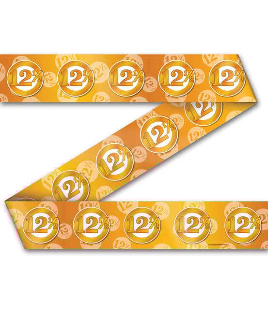 12,5 jaar Getrouwd - Afzetlint - 12 meter