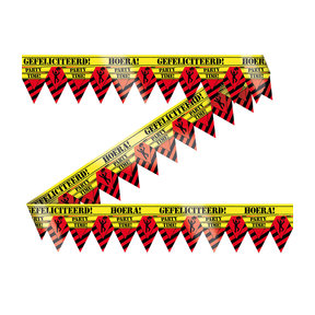 Afzetlint 12 meter - gefeliciteerd
