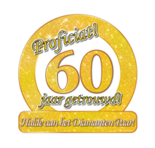 60 jaar Getrouwd - Deurbord