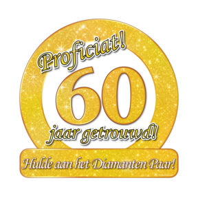 60 jaar Getrouwd - Deurbord