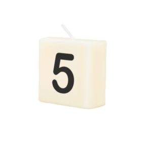Cijfer Kaarsje - 5