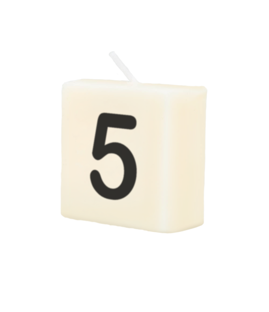 Cijfer Kaarsje - 5