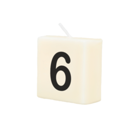 Cijfer Kaarsje - 6