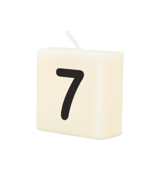 Cijfer Kaarsje - 7