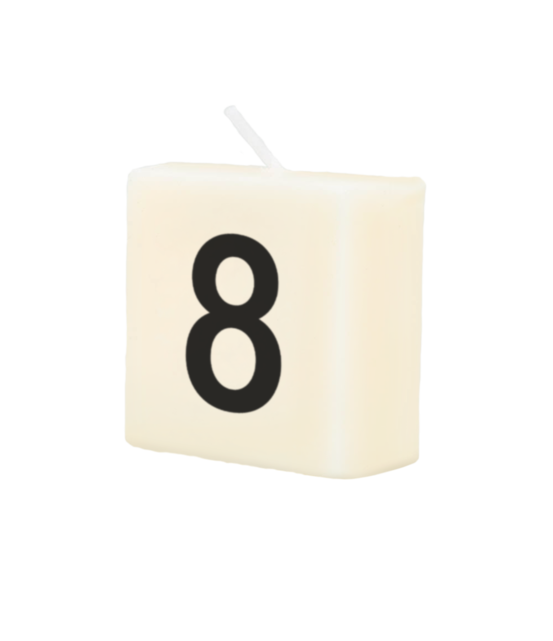 Cijfer Kaarsje - 8 Cijfer Kaarsje - 8