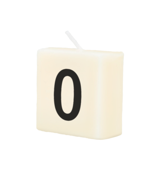 Cijfer Kaarsje - 0