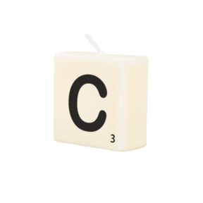Letter Kaarsje - C