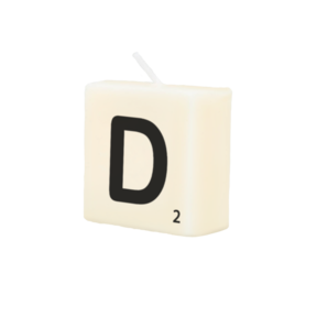 Letter Kaarsje - D