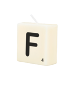 Letter Kaarsje - F