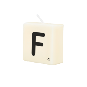 Letter Kaarsje - F