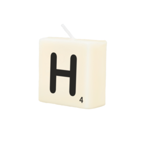 Letter Kaarsje - H