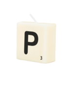 Letter Kaarsje - P