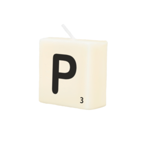 Letter Kaarsje - P