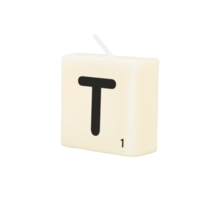Letter Kaarsje - T