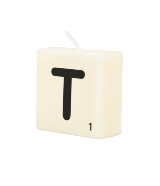 Letter Kaarsje - T