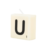 Letter Kaarsje - U