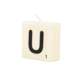 Letter Kaarsje - U