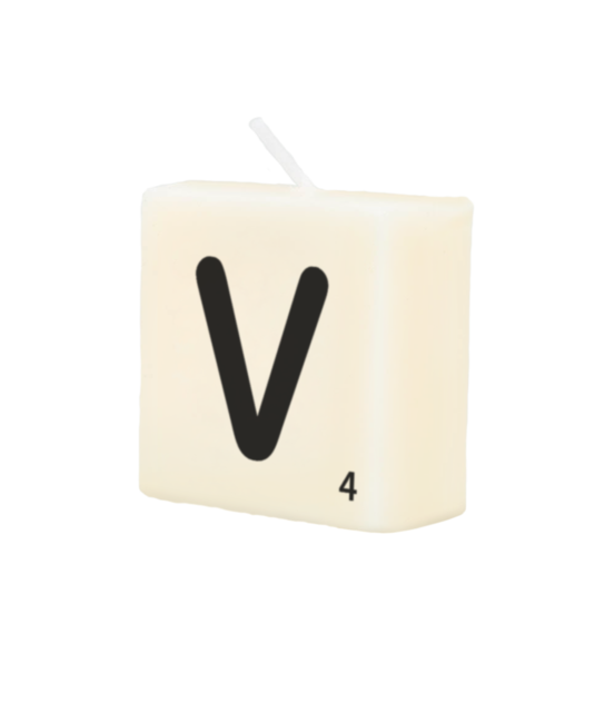Letter Kaarsje - V