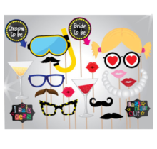 Photo booth props vrijgezellenfeest 20 stuks