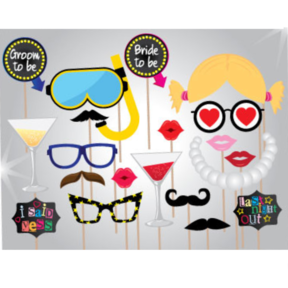 Photo booth props vrijgezellenfeest 20 stuks