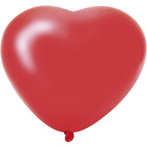 Hartballonnen rood 25cm 6 stuks