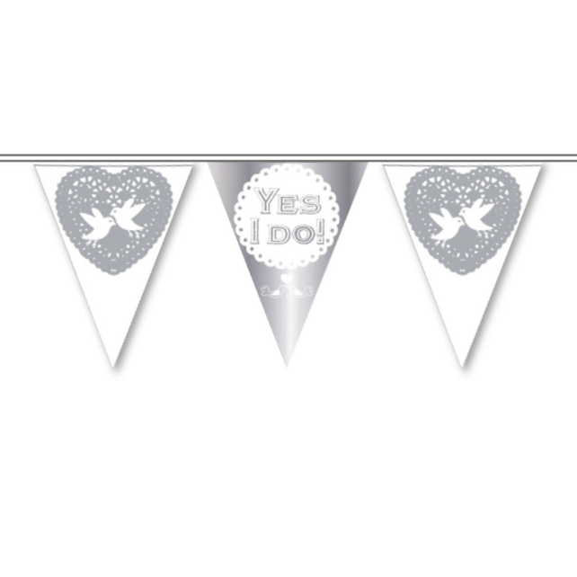 Vlaggenlijn "Yes I Do" 6 meter