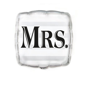Folieballon Bruiloft "Mrs" 46cm