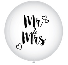 XL ballon MR & MRS 90cm