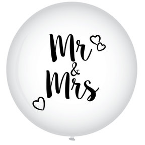 XL ballon MR & MRS 90cm