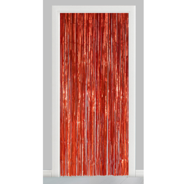 Deurgordijn oranje (brandvertragend) 240x100cm