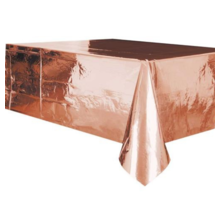 Tafelkleed metallic rosé goud folie 274 x 137cm